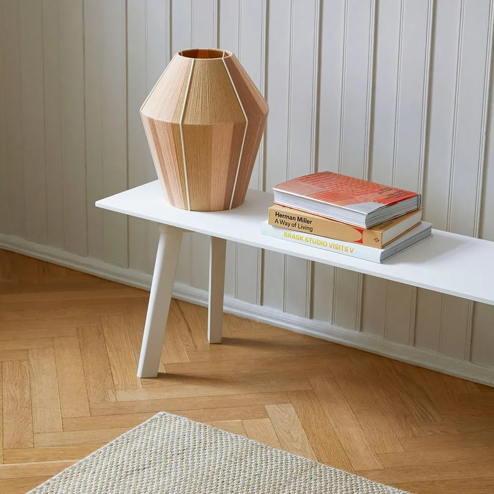 Large Bench with Laminate Top - Black, Oak