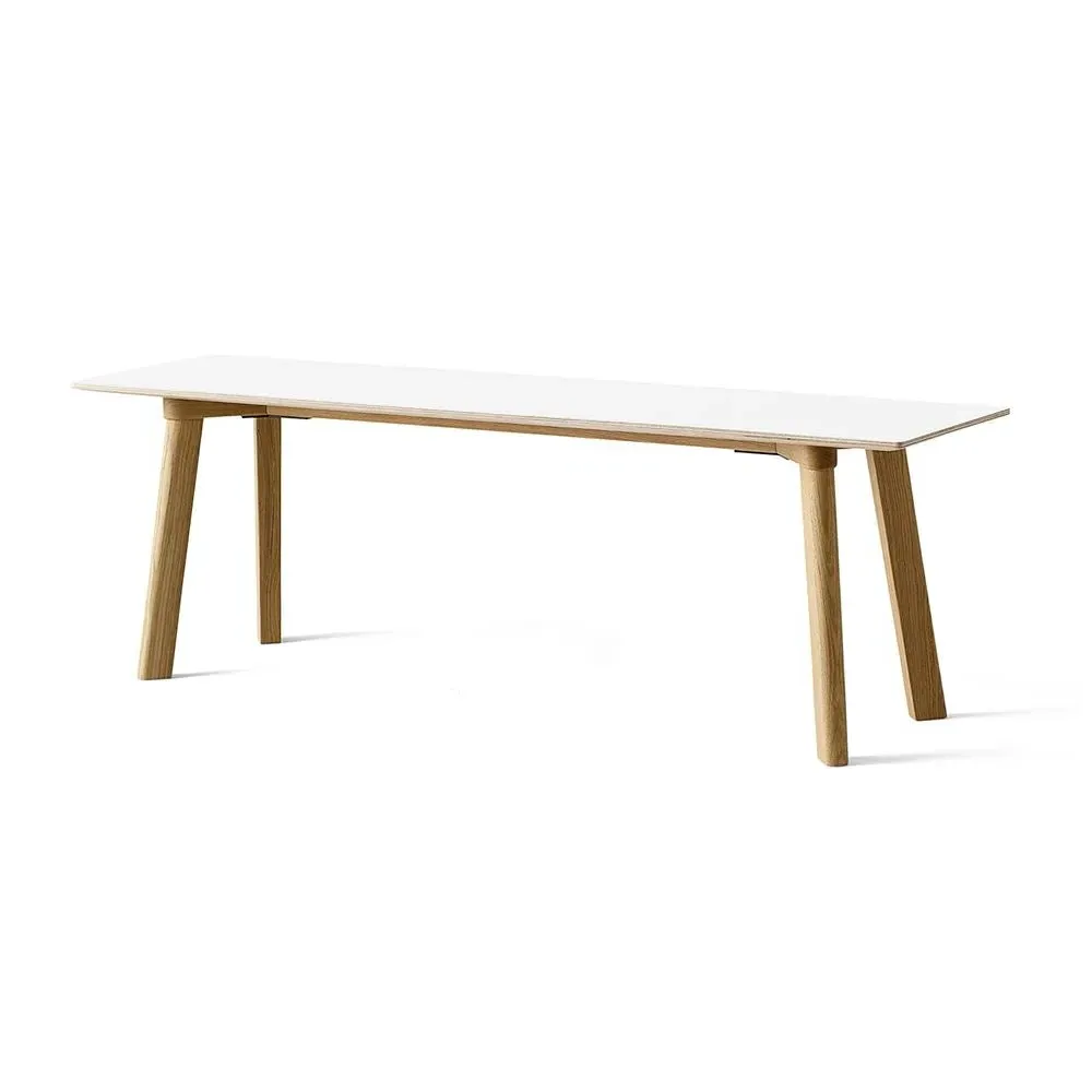 Large Bench with Laminate Top - White, Beech