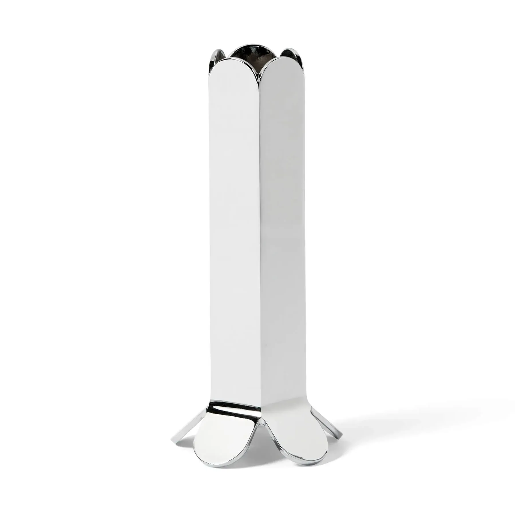 Large Candle Holder with Arcs Design - Mirror