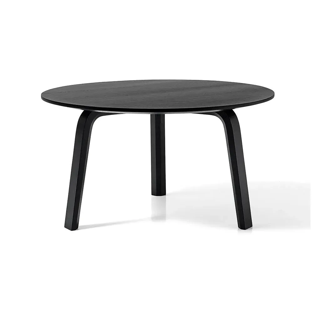 Large Coffee Table Low Height - Black, Oak