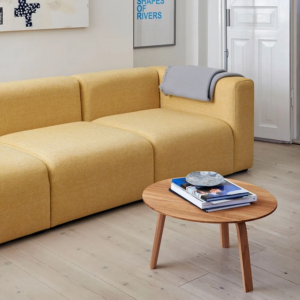 Large Coffee Table Low Height - Green, Oak