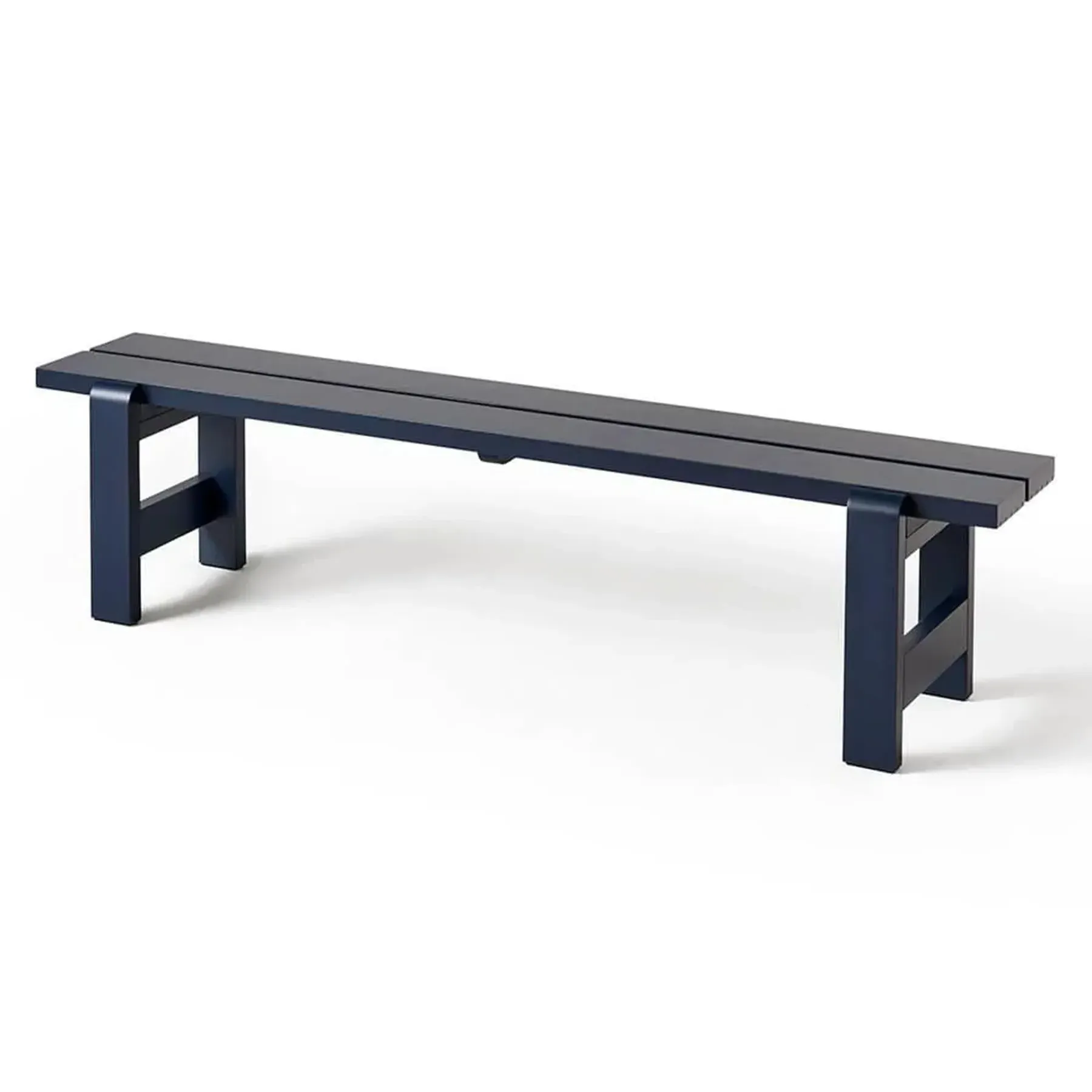 Large Outdoor Bench Weather-Resistant - Blue, Pine