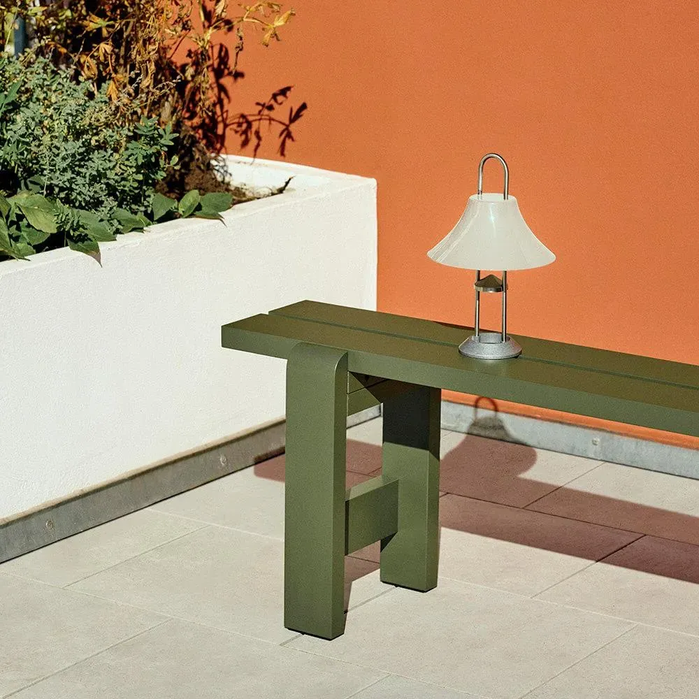 Large Outdoor Bench Weather-Resistant - Natural, Pine