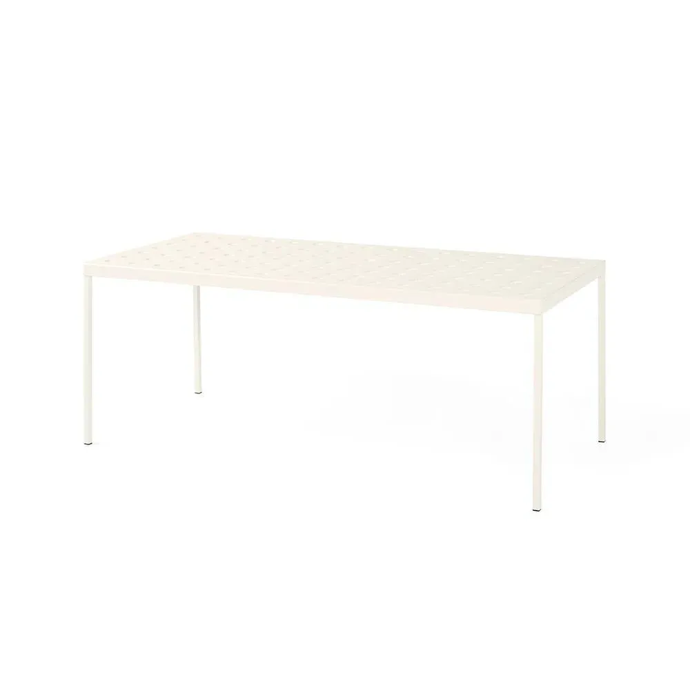 Large Outdoor Dining Table - Beige, Steel