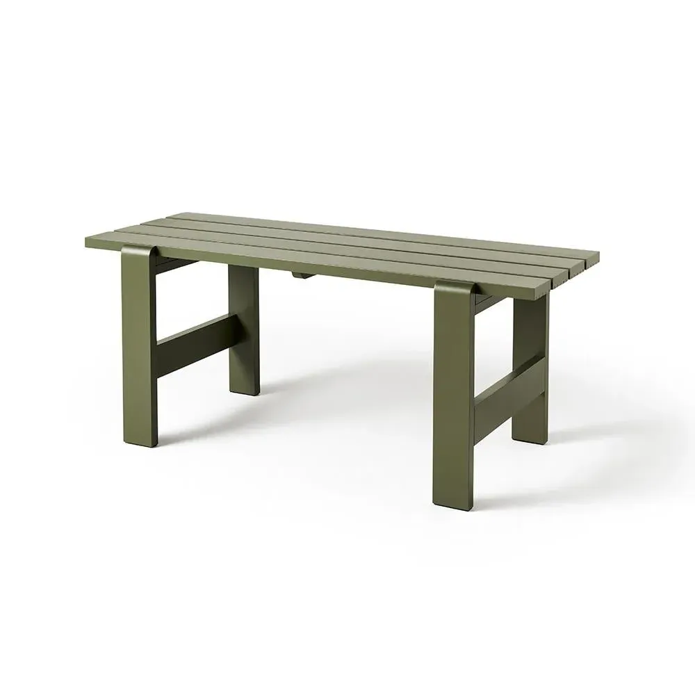 Large Outdoor Dining Table - Green, Pine
