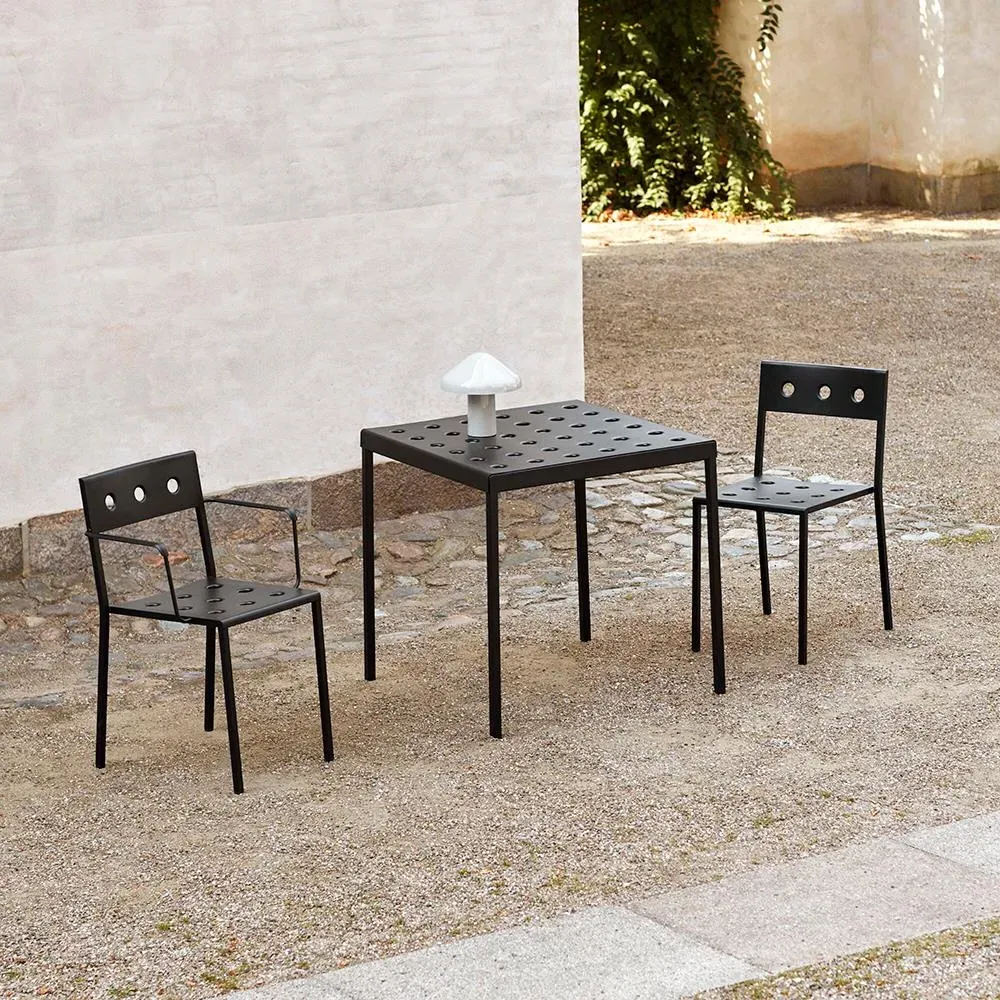 Large Outdoor Dining Table - Iron Red, Steel