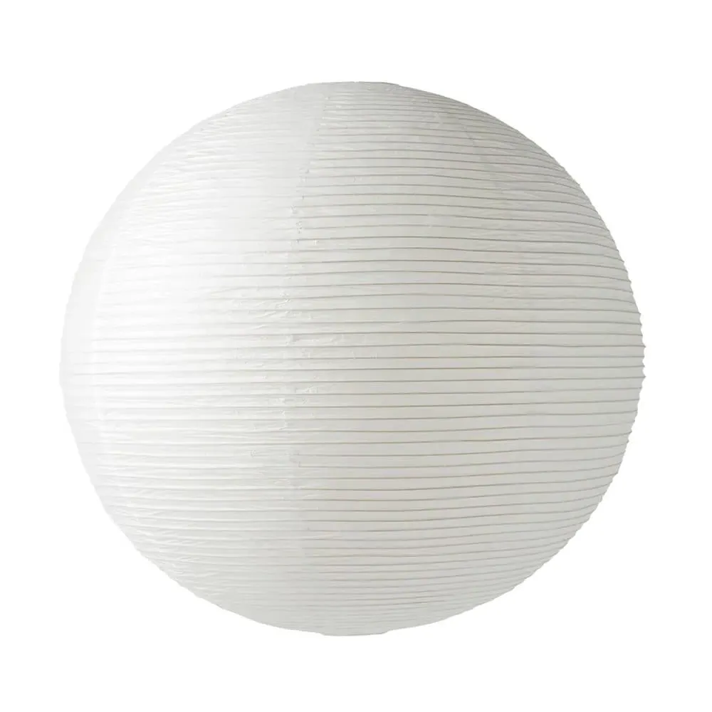 Large Round Pendant Shade - Rice Paper, Bamboo