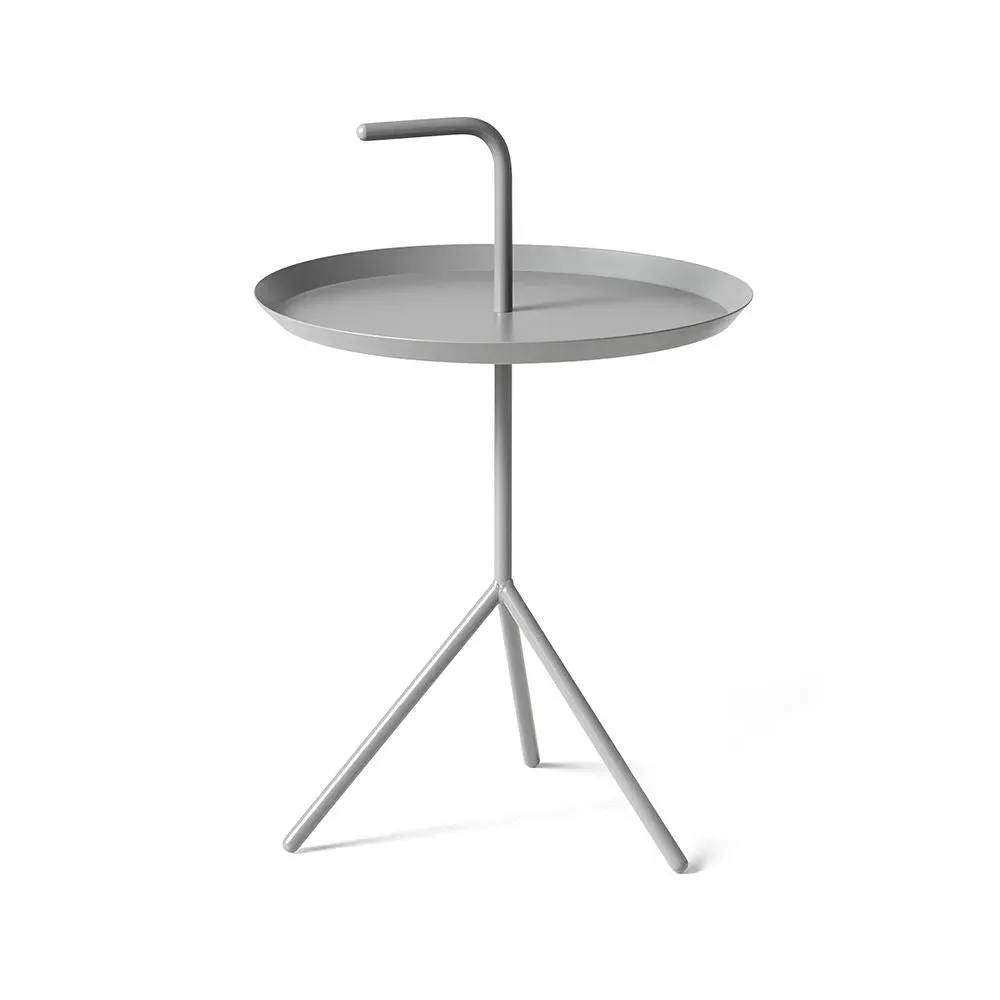 Large Side Table with Handle - Grey, Metal image