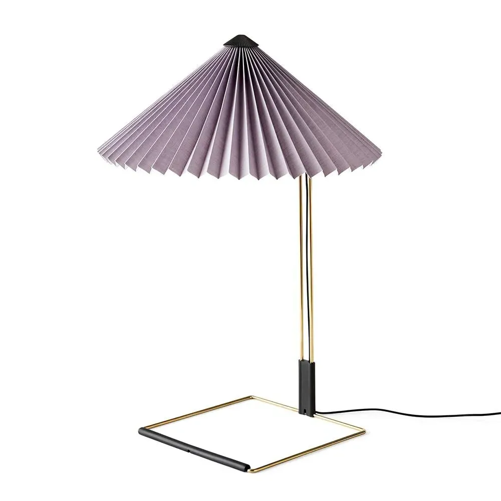 Large Table Lamp with Dimmer - Green, Cotton