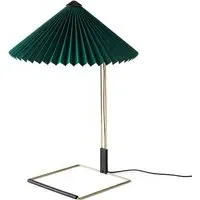 Large Table Lamp with Dimmer - Green, Cotton