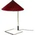 Large Table Lamp with Dimmer - Red, Cotton
