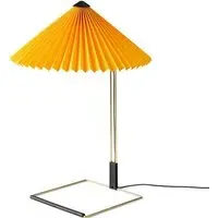 Large Table Lamp with Dimmer - Yellow, Cotton