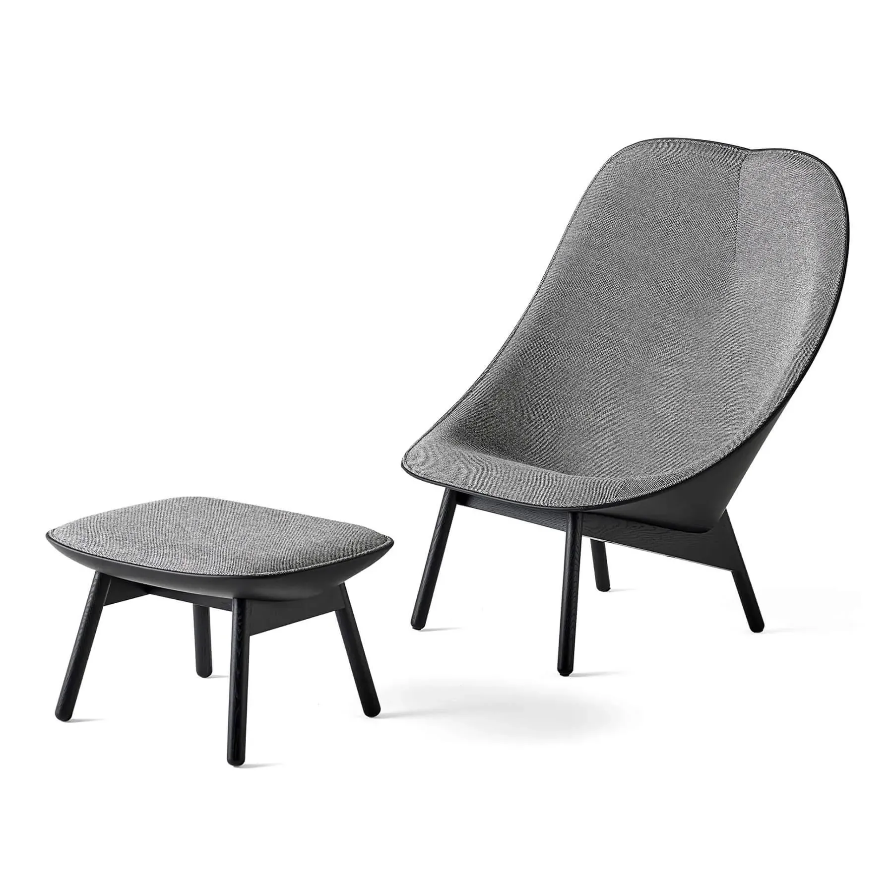 Lounge Chair Set with Ottoman - Hallingdal, Oak