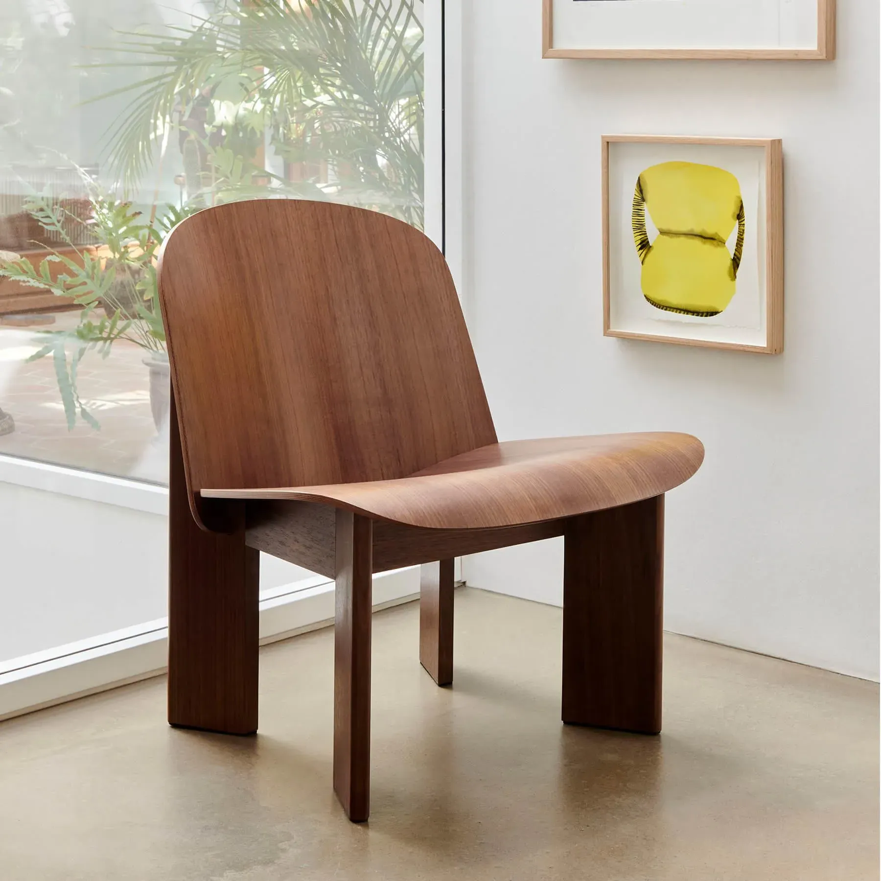 Lounge Chair Unupholstered - Black, Oak