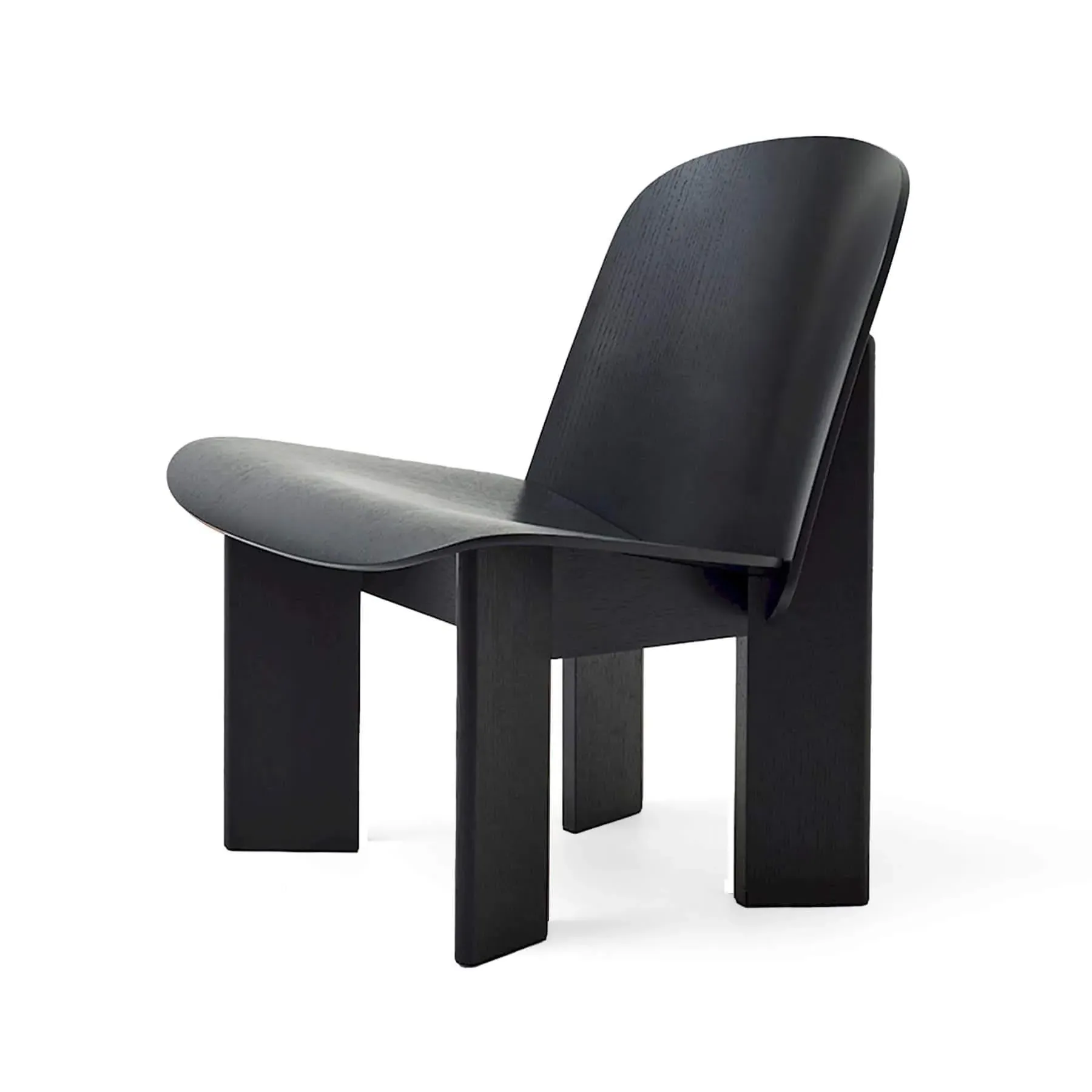 Lounge Chair Unupholstered - Black, Oak image