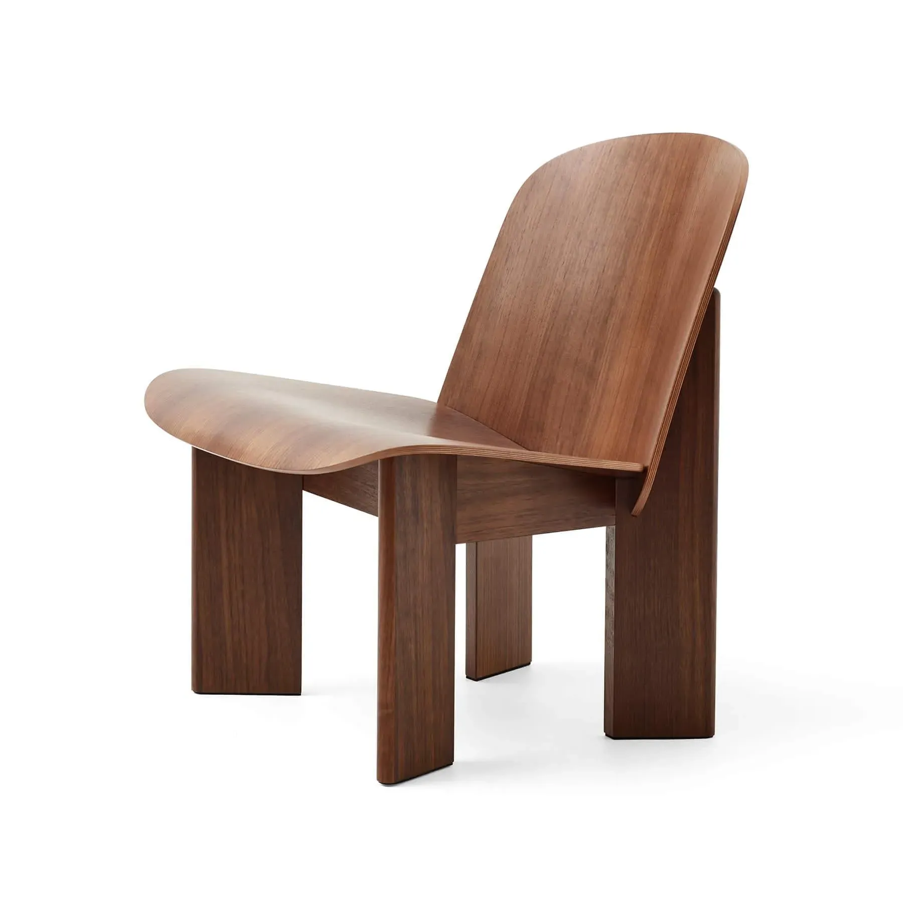 Lounge Chair Unupholstered - Walnut Wood