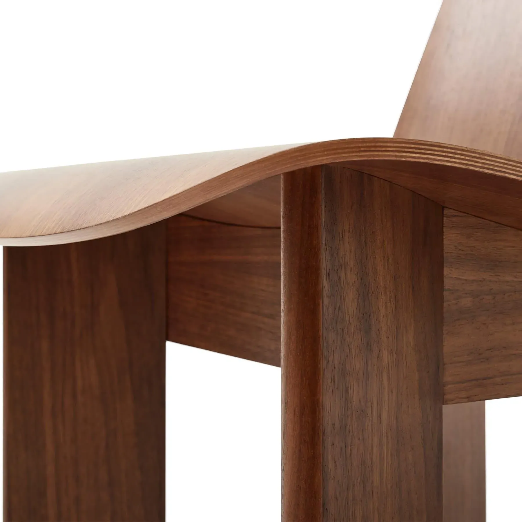 Lounge Chair Unupholstered - Walnut Wood