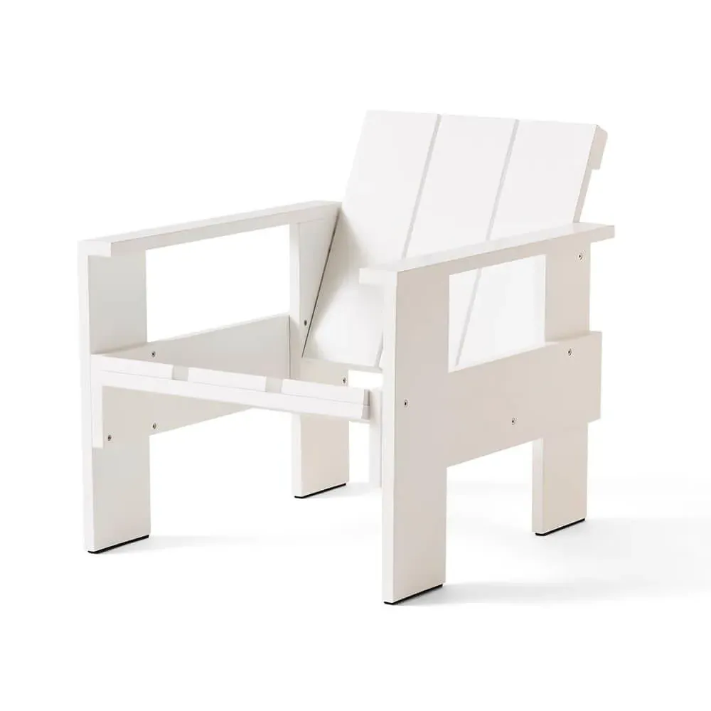 Lounge Chair with Armrests - Pine Wood
