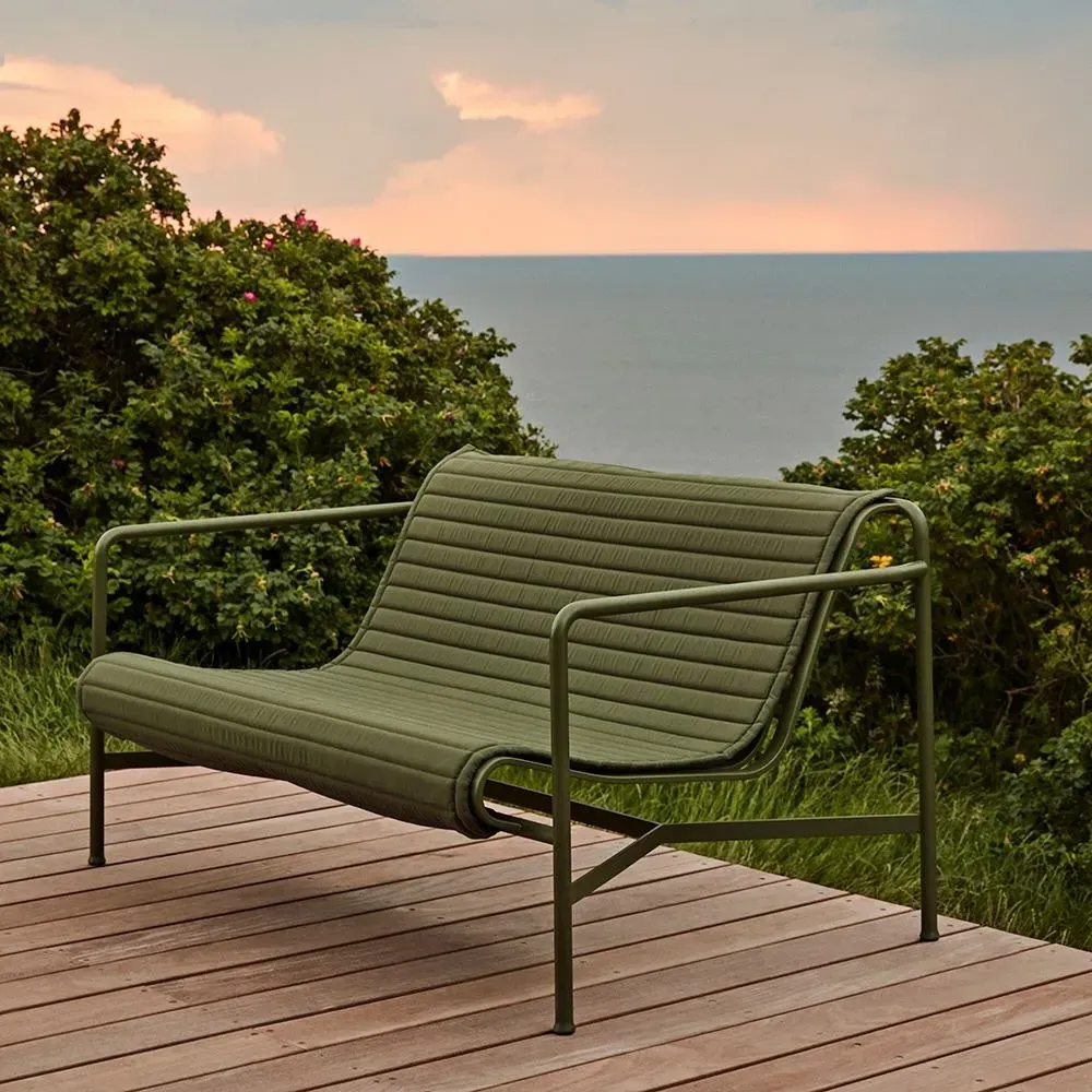 Lounge Sofa with Backrest - Anthracite, Steel