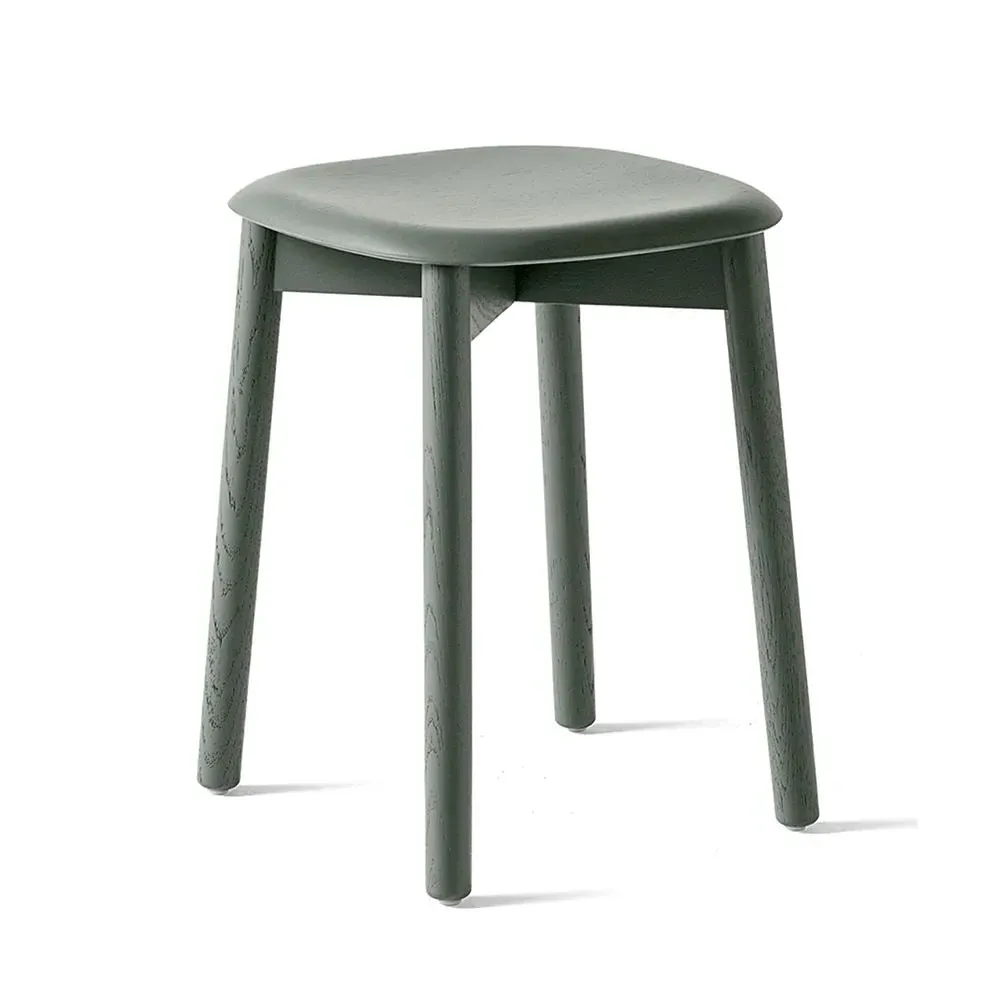 Low Stool with Curved Seat - Hunter, Oak