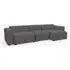 Mags 2-Seater Sofa Low Armrest Left - Steelcut Trio 336