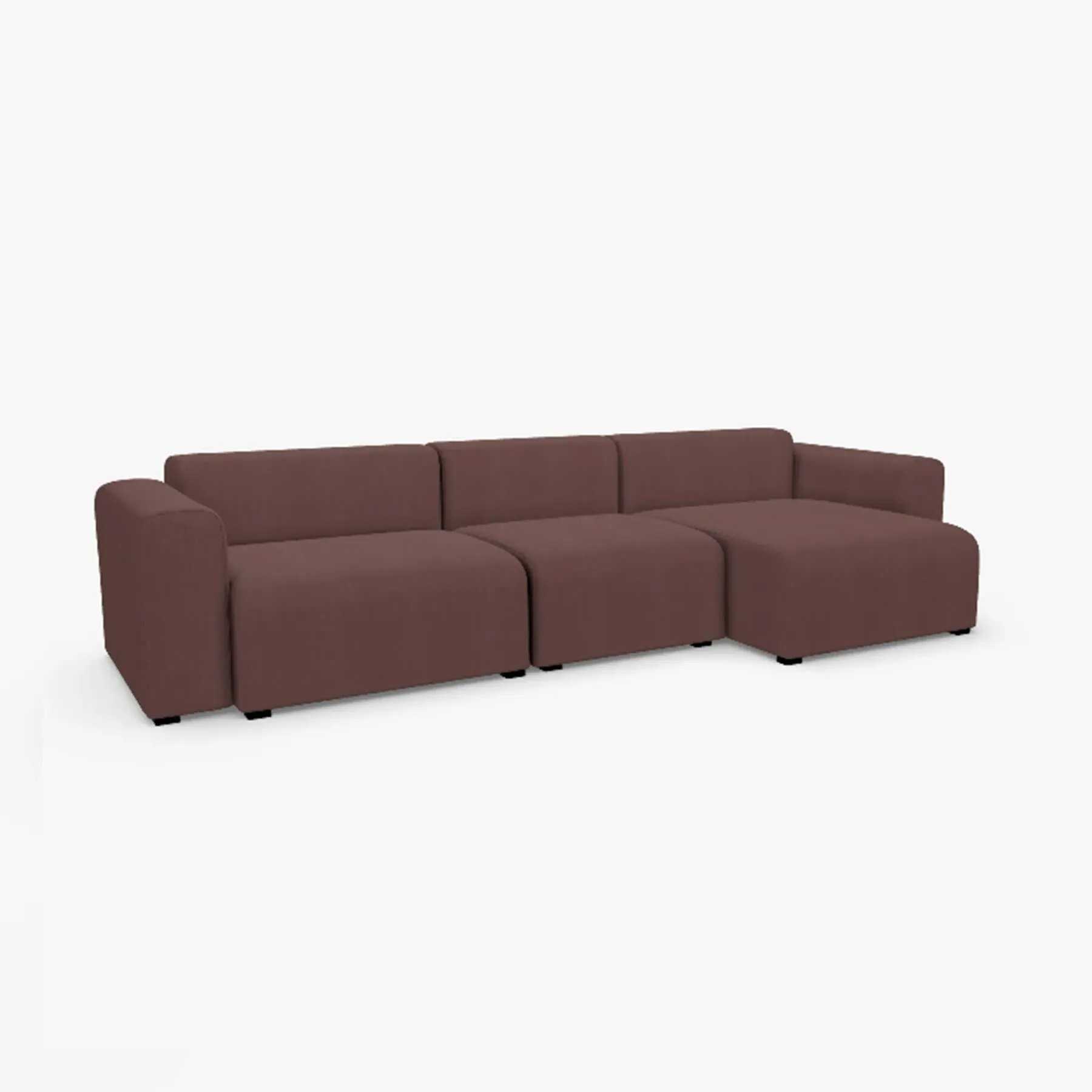 Mags 2-Seater Sofa Low Armrest Left - Steelcut Trio 645