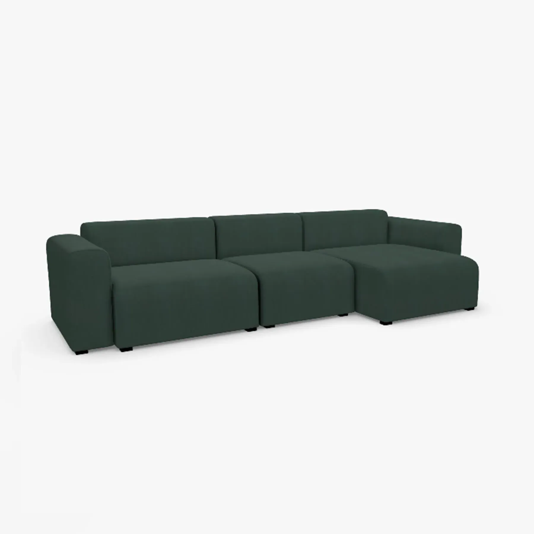 Mags 2-Seater Sofa Low Armrest Left - Steelcut Trio 966