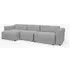 Mags 2-Seater Sofa Low Armrest Right - Steelcut Trio 105