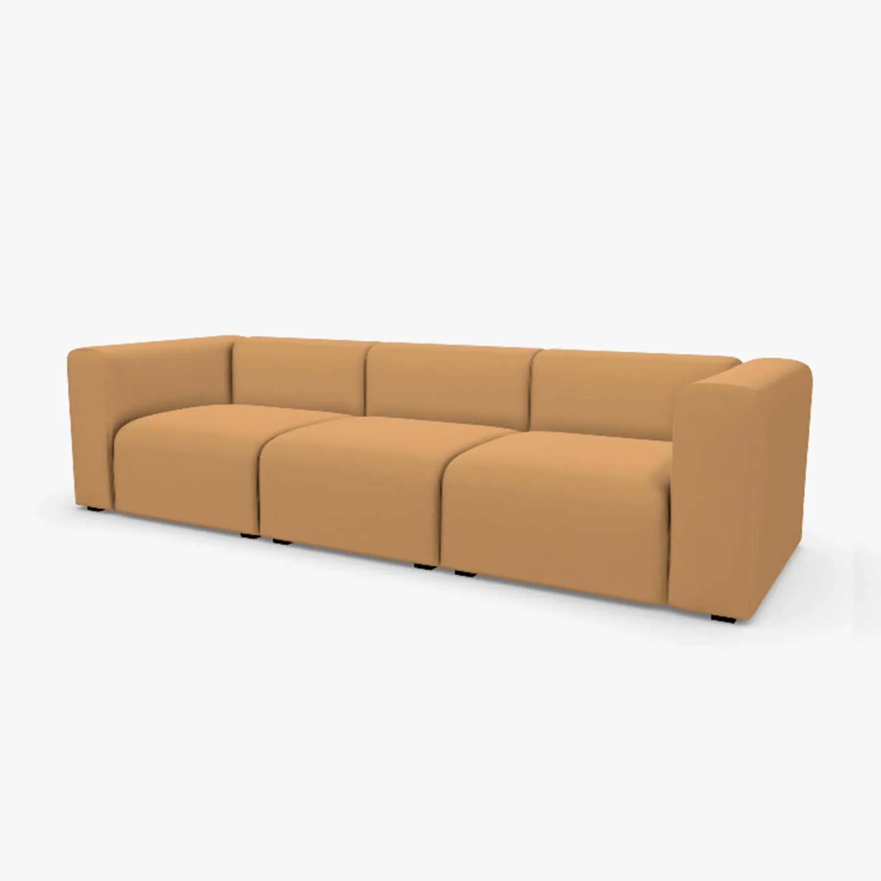 Mags 3-Seater Sofa - Linara 10, High Arms