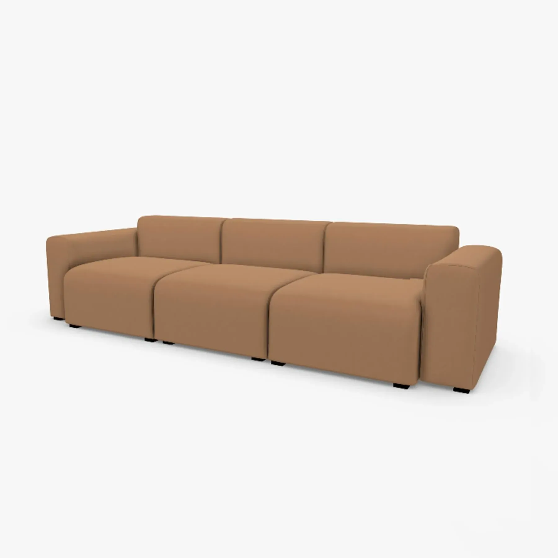 Mags 3-Seater Sofa - Linara 142, Low Arms