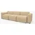 Mags 3-Seater Sofa - Linara 261, Low Arms