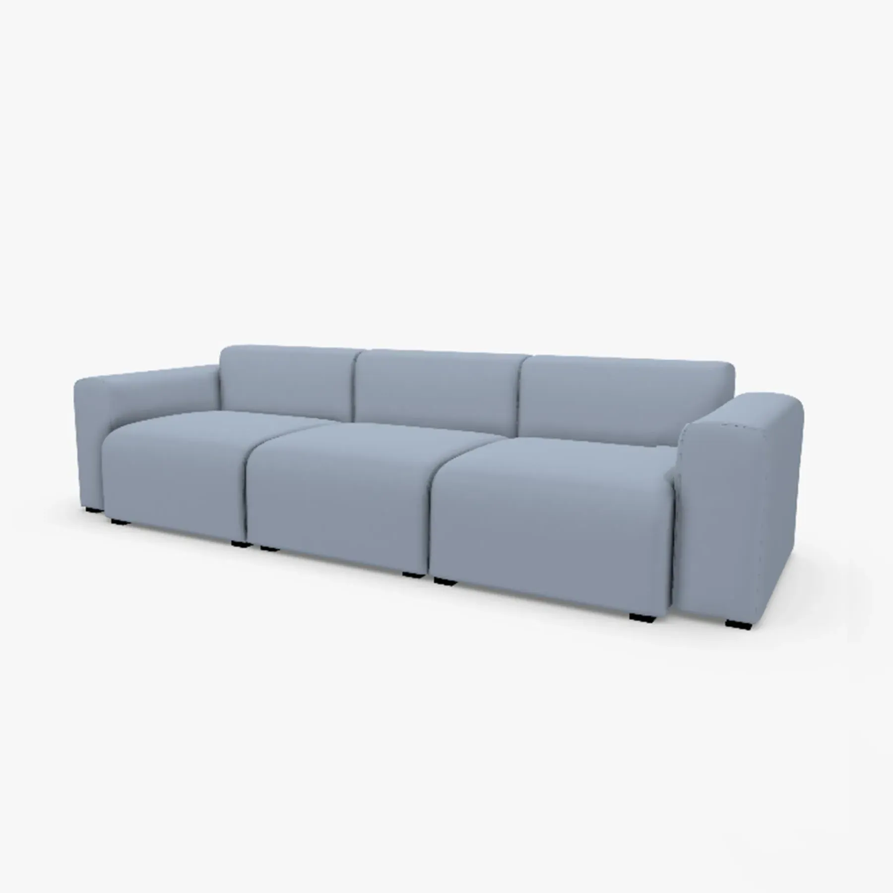 Mags 3-Seater Sofa - Linara 400, Low Arms