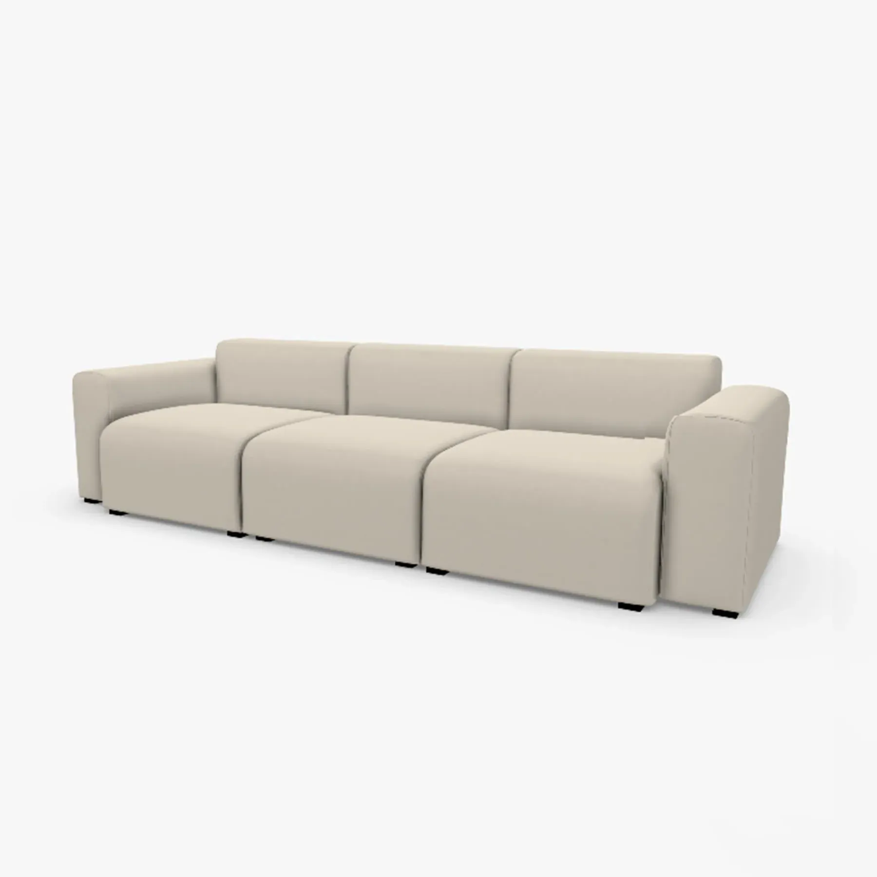 Mags 3-Seater Sofa - Linara 441, High Arms