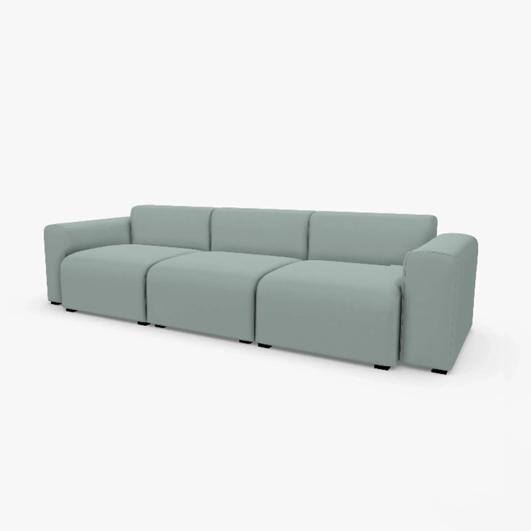 Mags 3-Seater Sofa - Linara 499, Low Arms