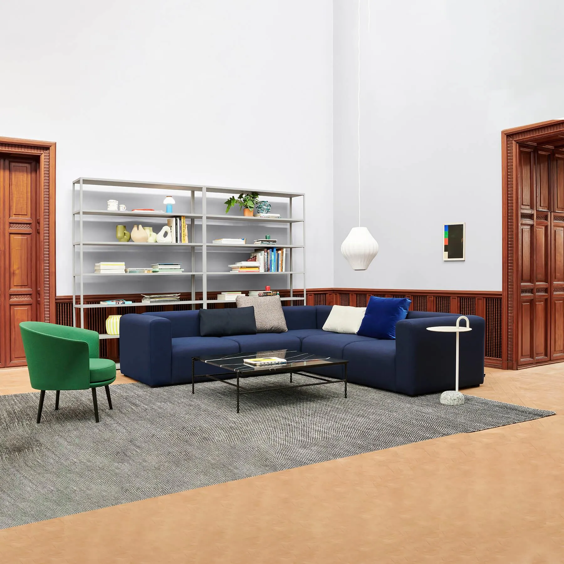 Mags Corner Sofa Combination 1 - Linara 103, High Arms