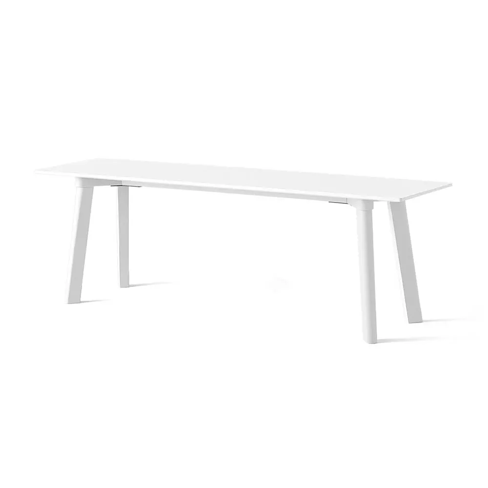 Medium Bench with Laminate Top - White, Beech