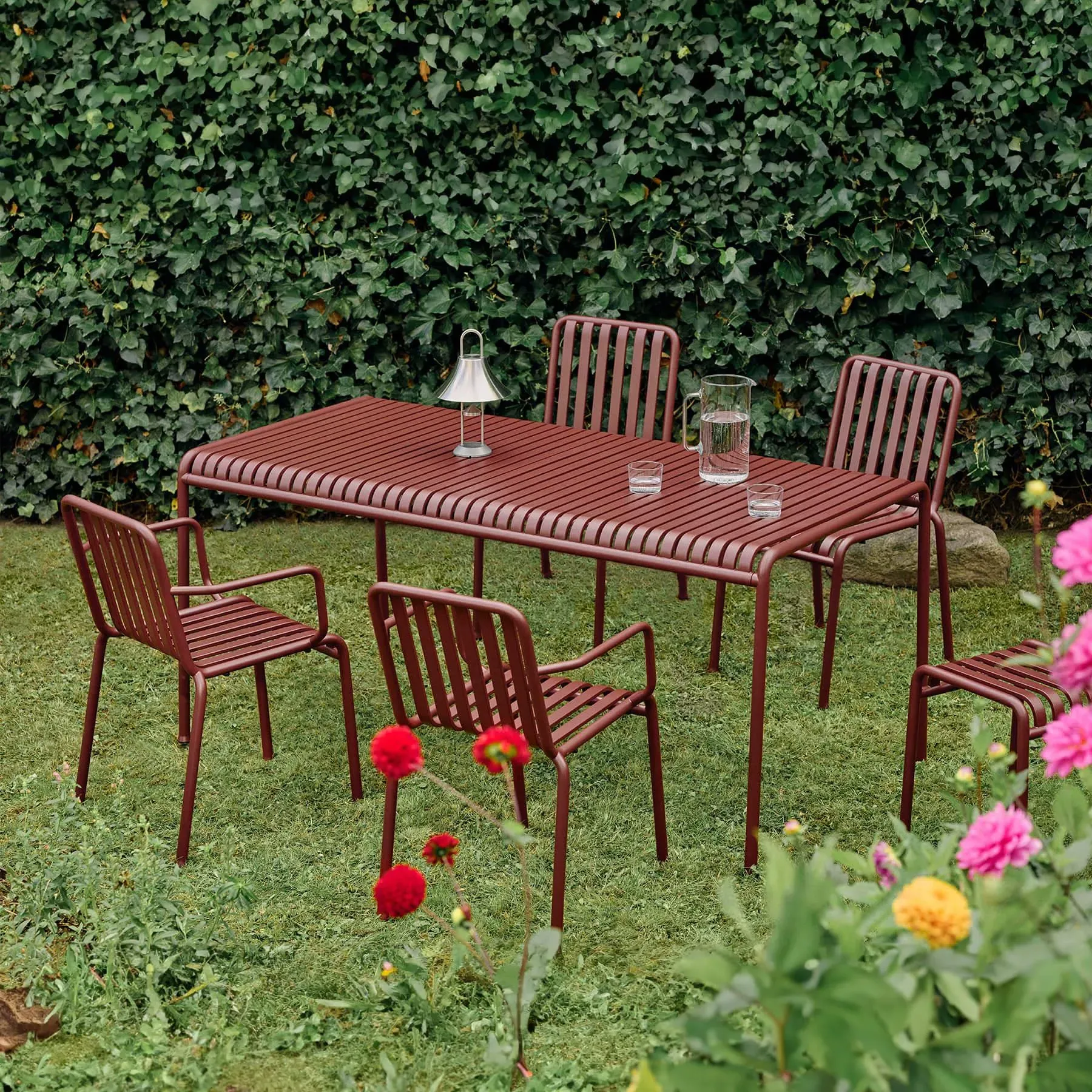 Medium Dining Set with Chairs - Olive Green
