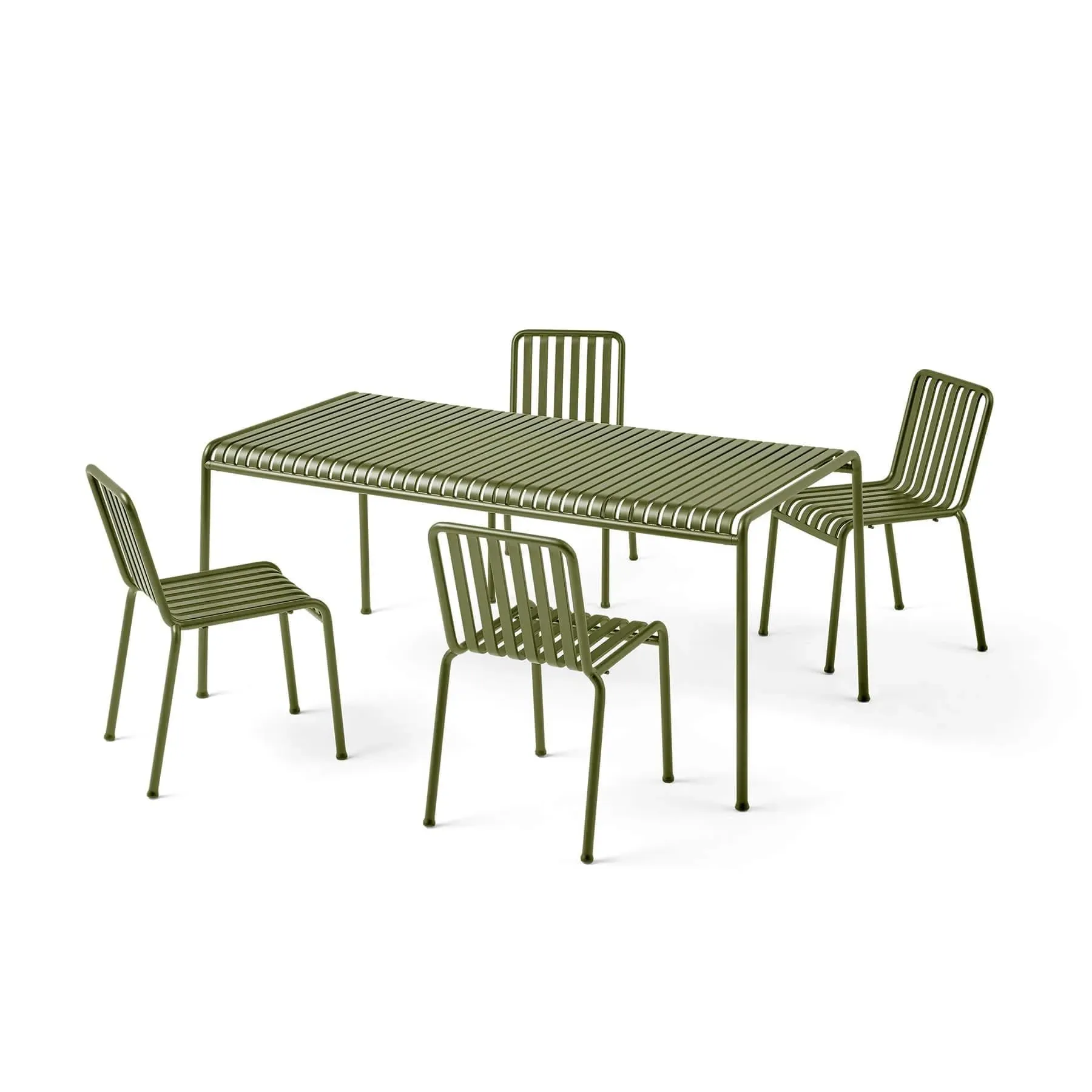 Medium Dining Set with Chairs - Olive Green