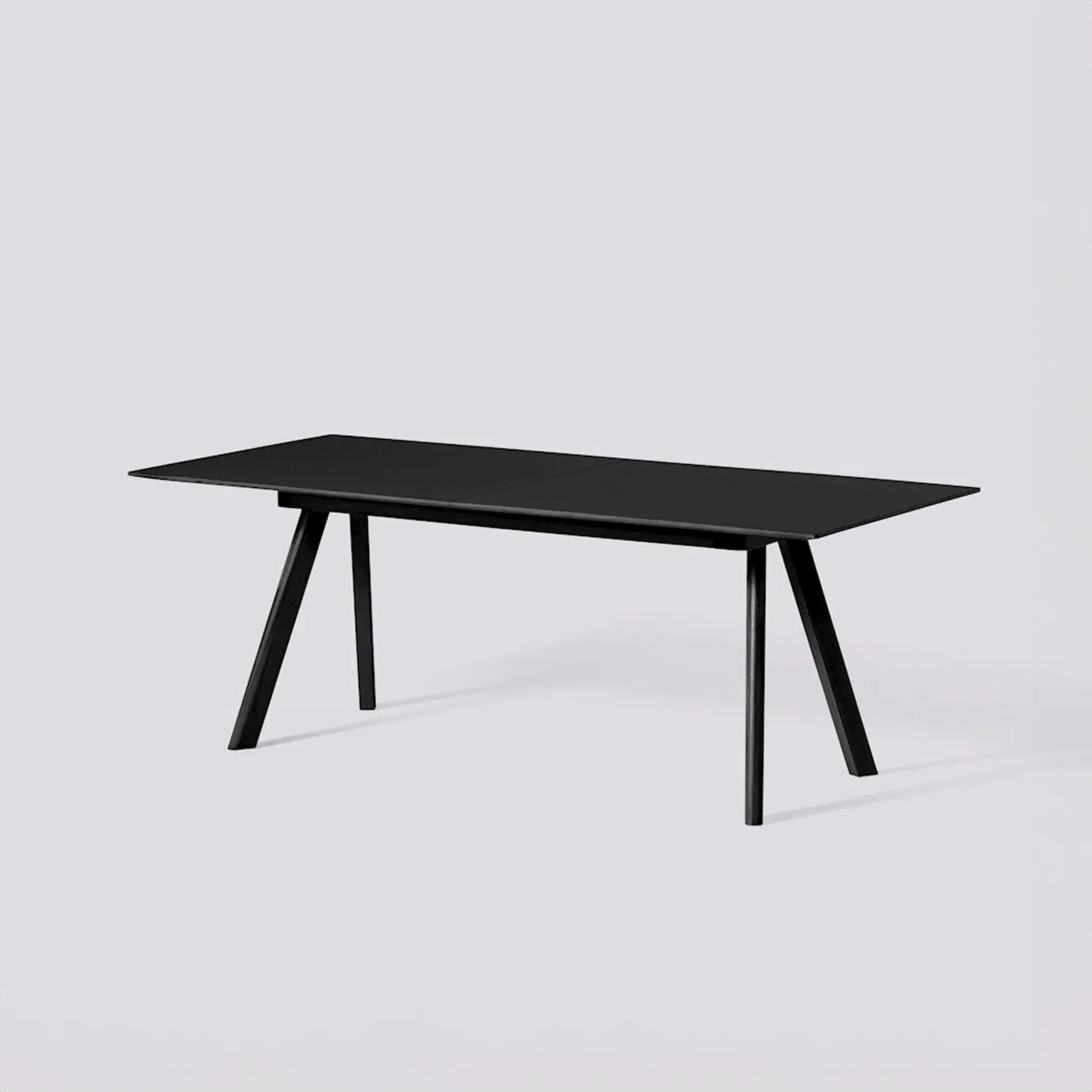 Medium Extendable Dining Table - Black, Oak