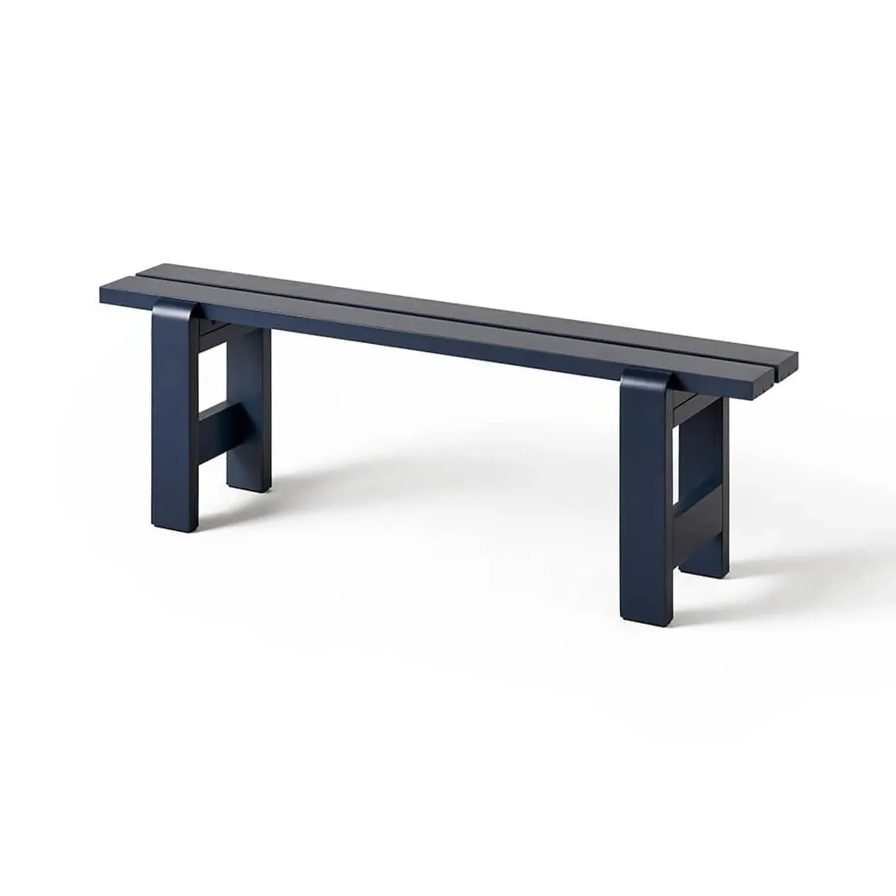 Medium Outdoor Bench Weather-Resistant - Blue, Pine