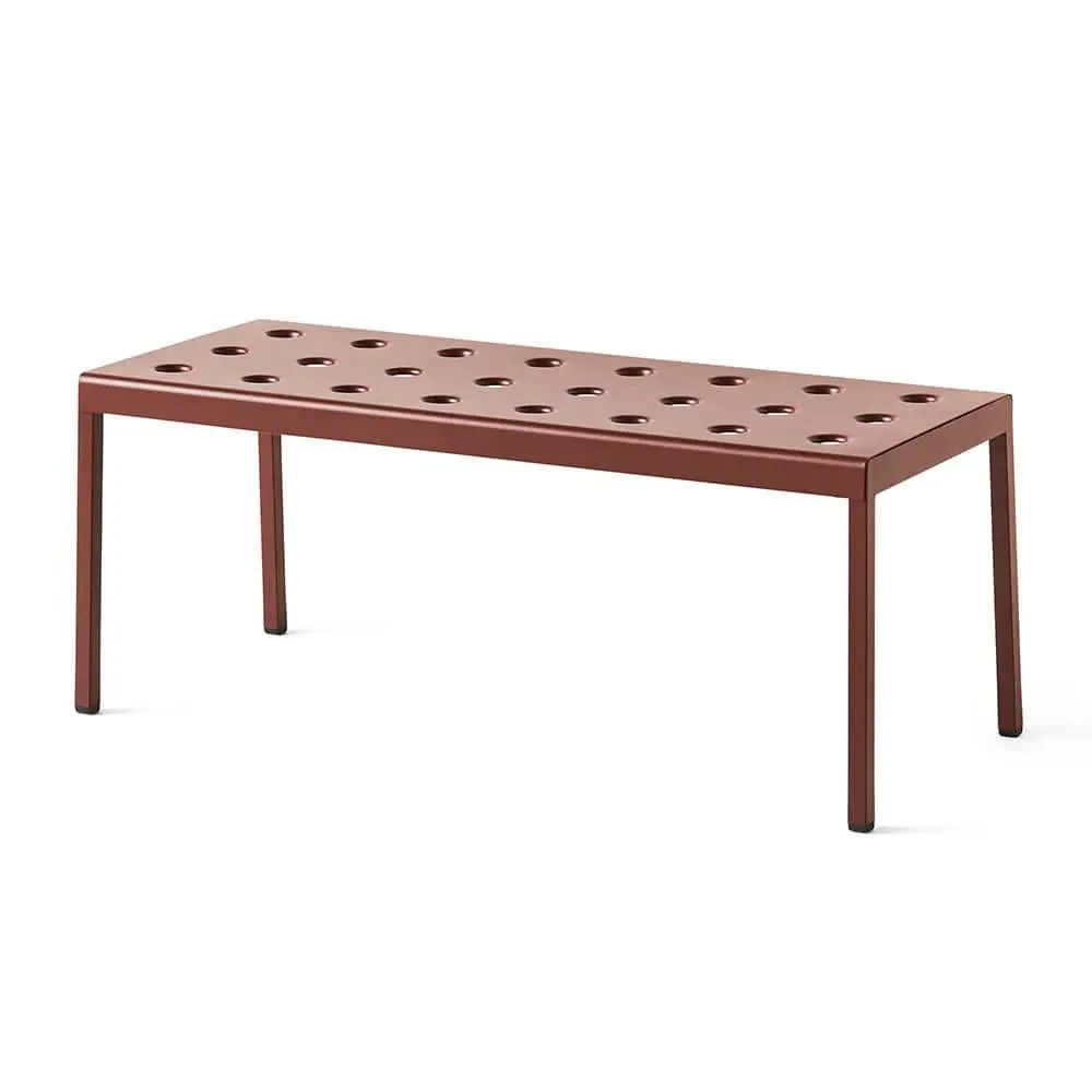 Medium Outdoor Coffee Table - Iron Red, Steel
