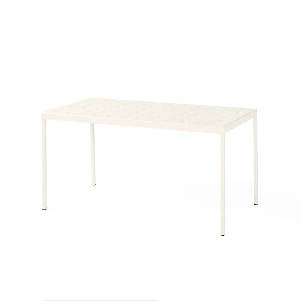 Medium Outdoor Dining Table - Beige, Steel