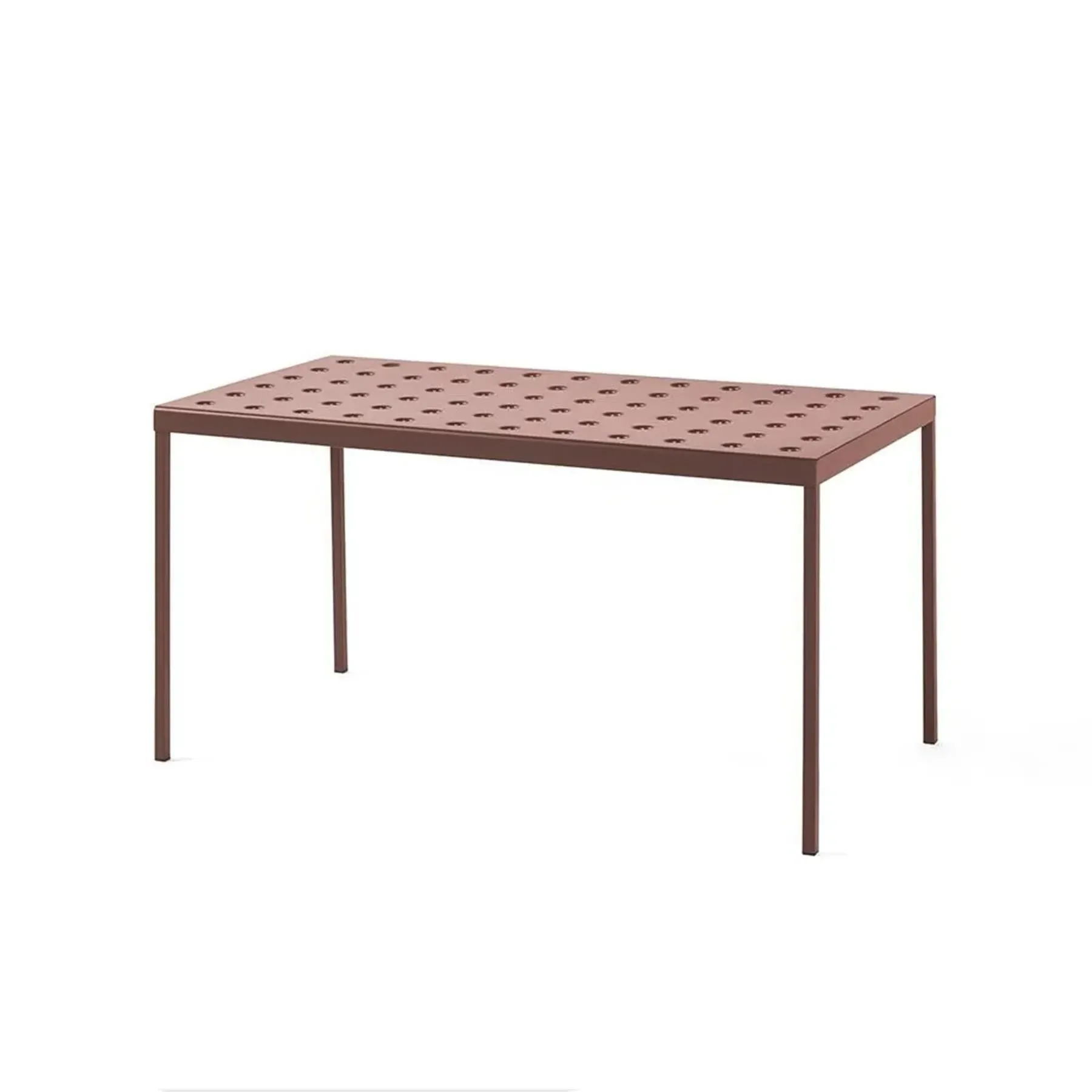 Medium Outdoor Dining Table - Red, Steel