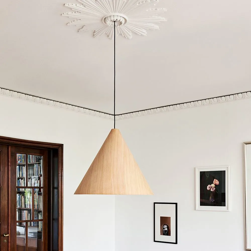 Medium Pendant Light - Oak Veneer