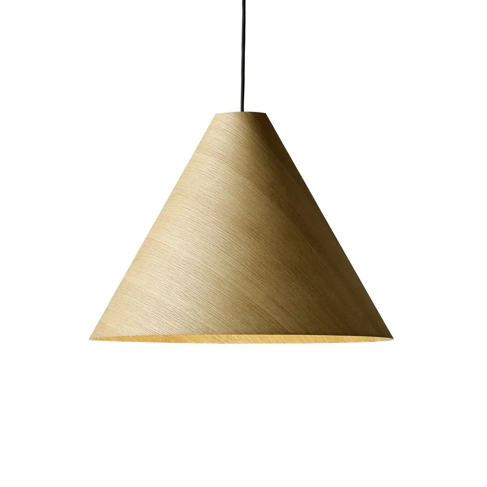 Medium Pendant Light with Cord Set - Oak Veneer