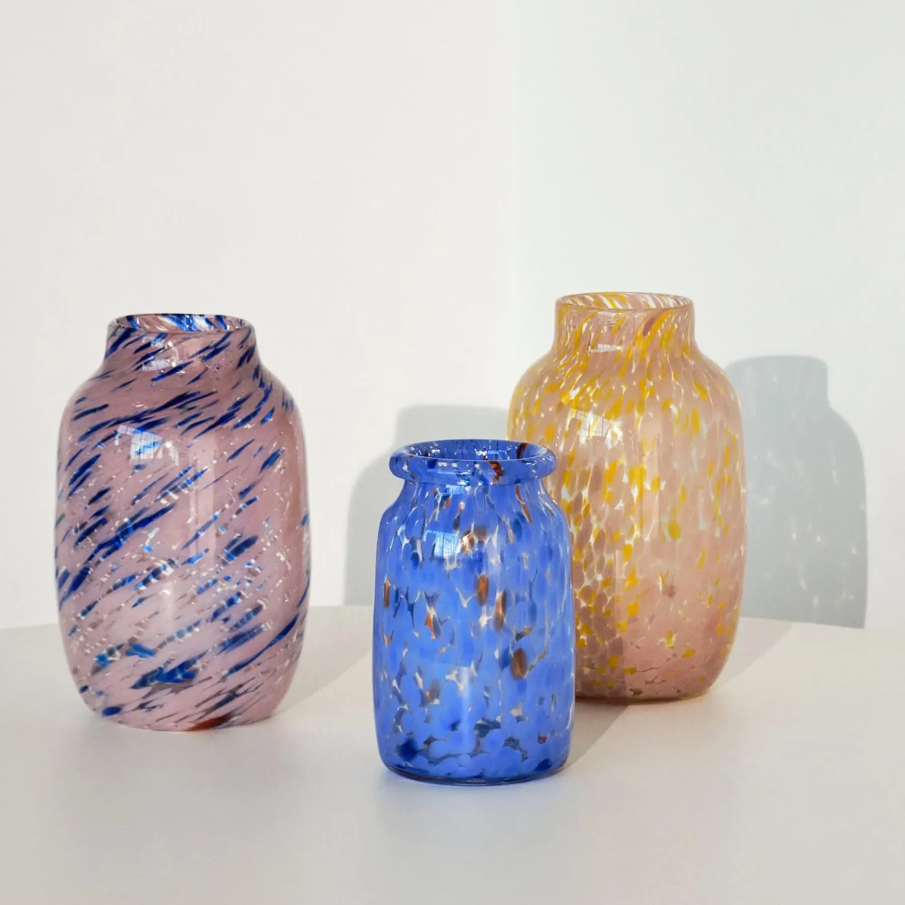 Medium Splash Vase - White, Glass