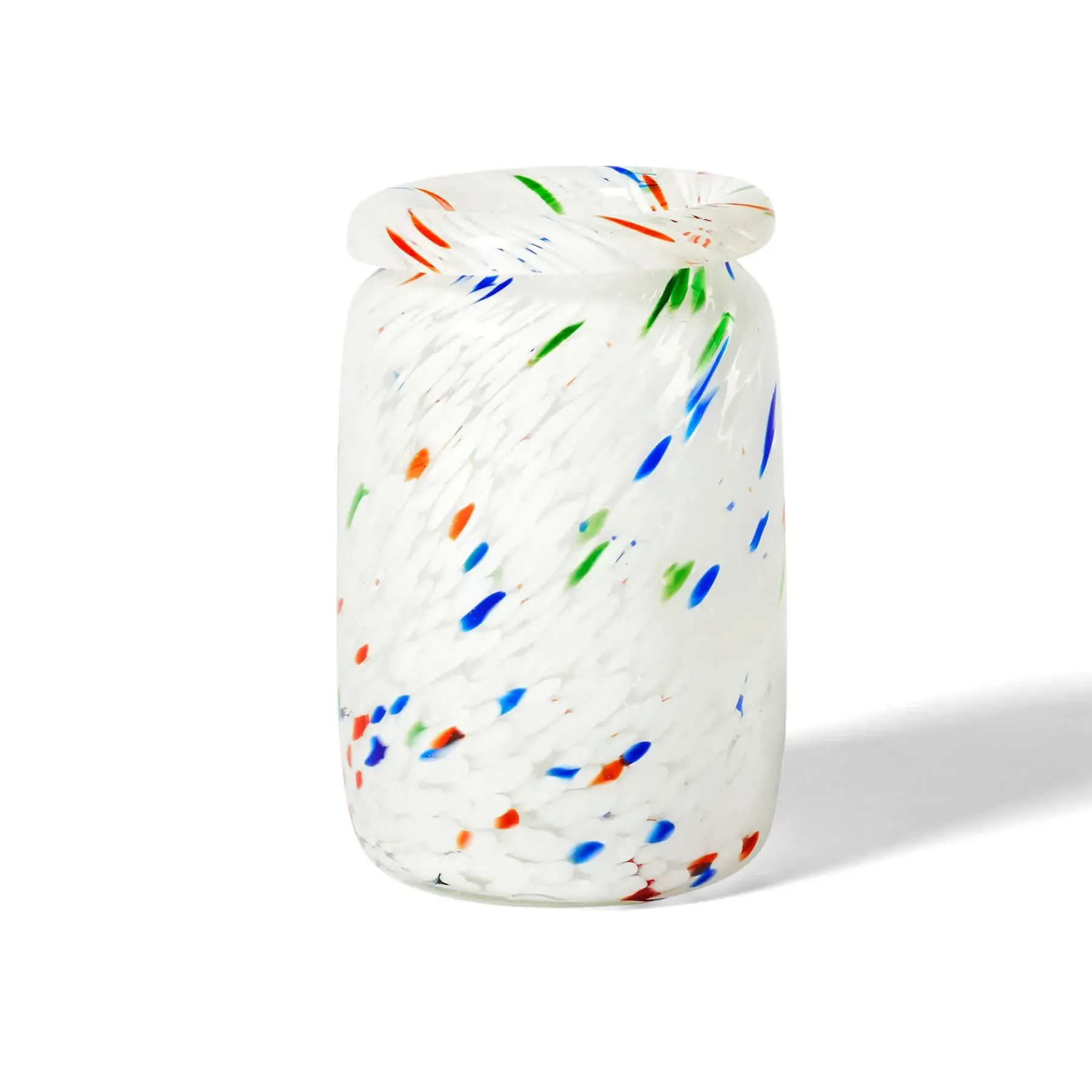 Medium Splash Vase - White, Glass image