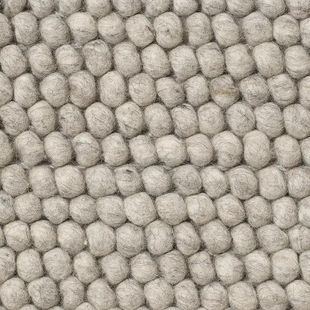 Medium Textured Rug - Dark Green, Pure Wool