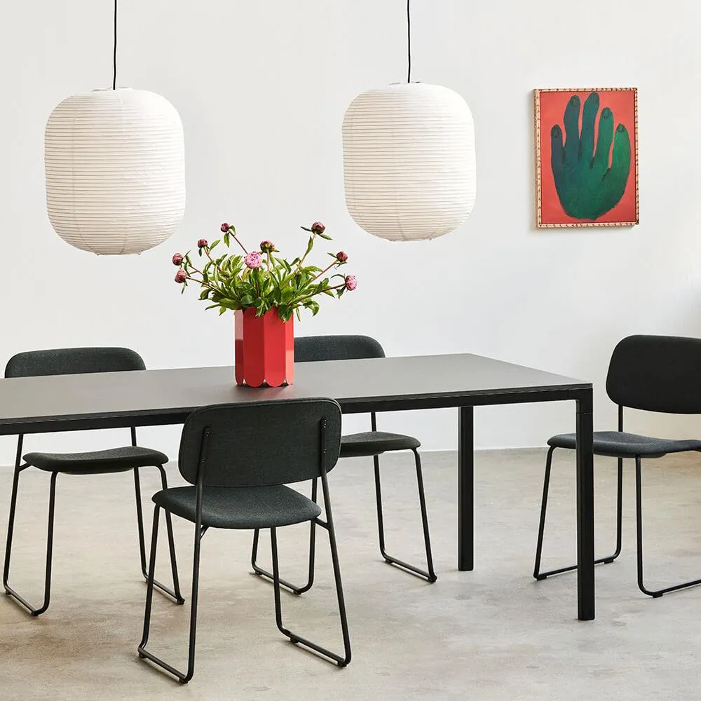 Oblong Pendant Shade - Rice Paper, Bamboo