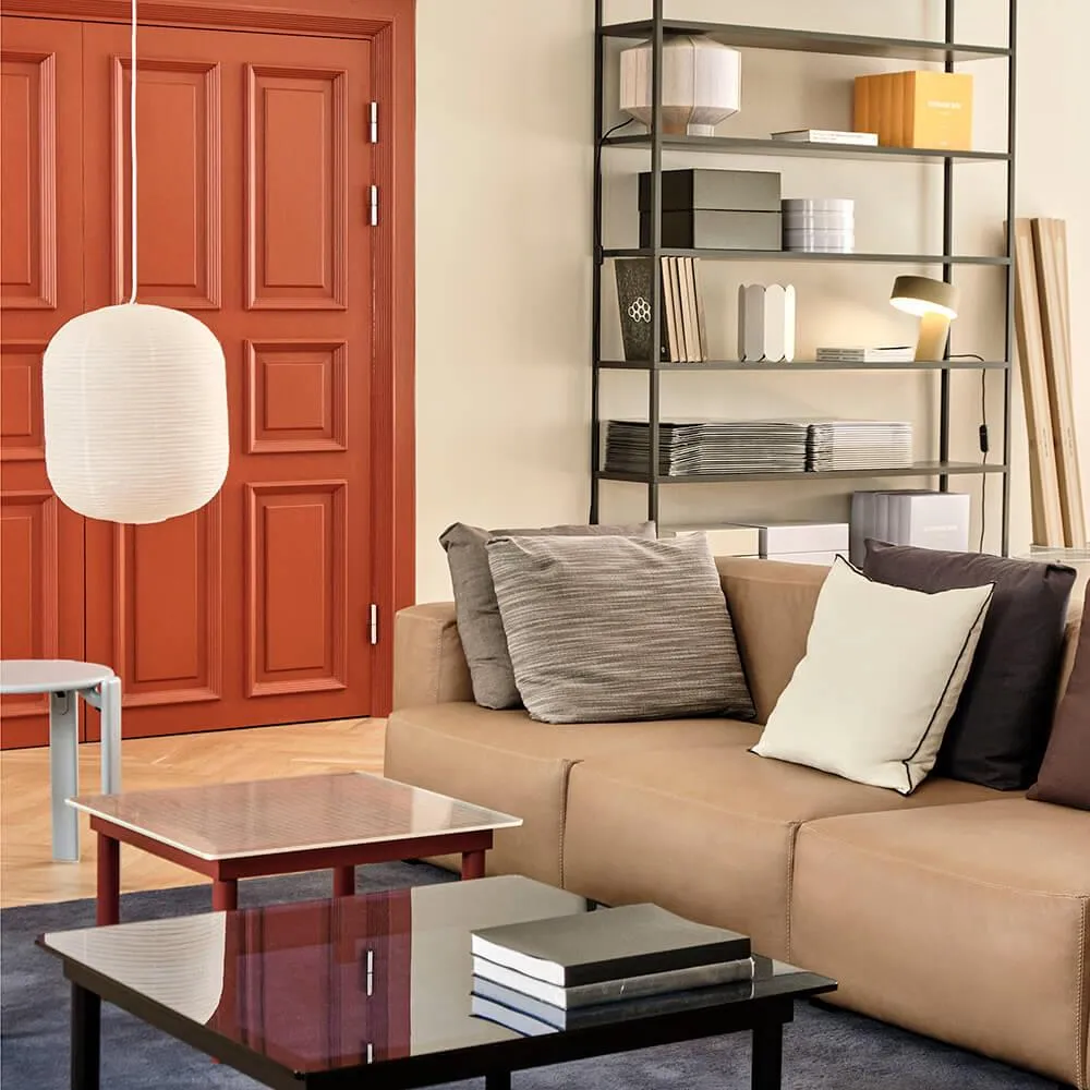 Oblong Pendant Shade with Cord Set - Rice Paper